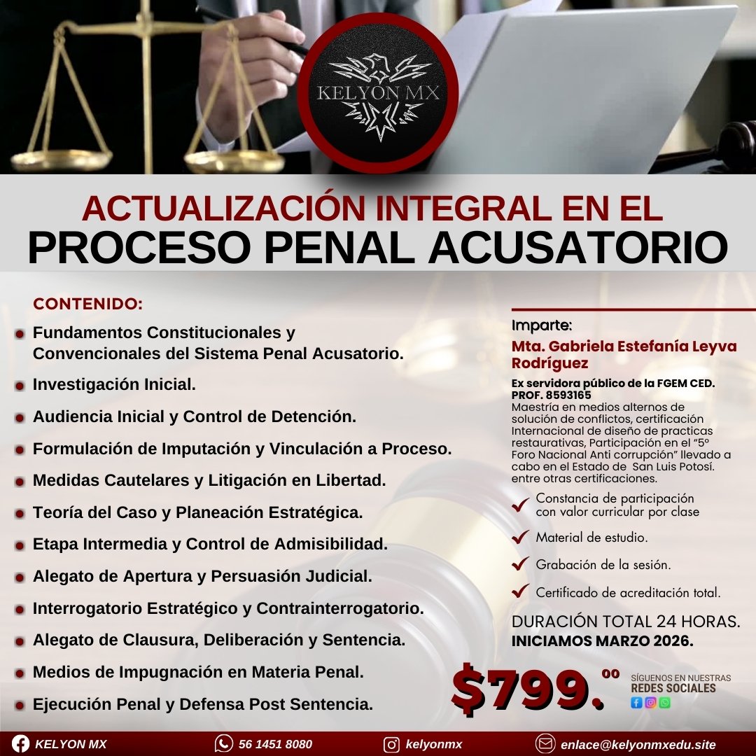 Grabación: Actualización Integral en el  Proceso Penal
