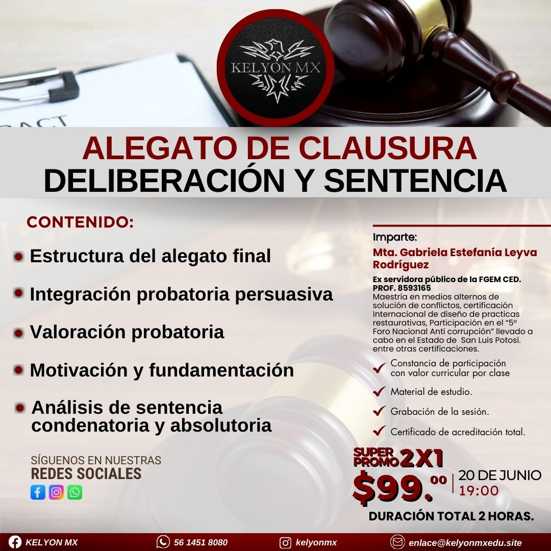 Clase: Alegato de Clausura
