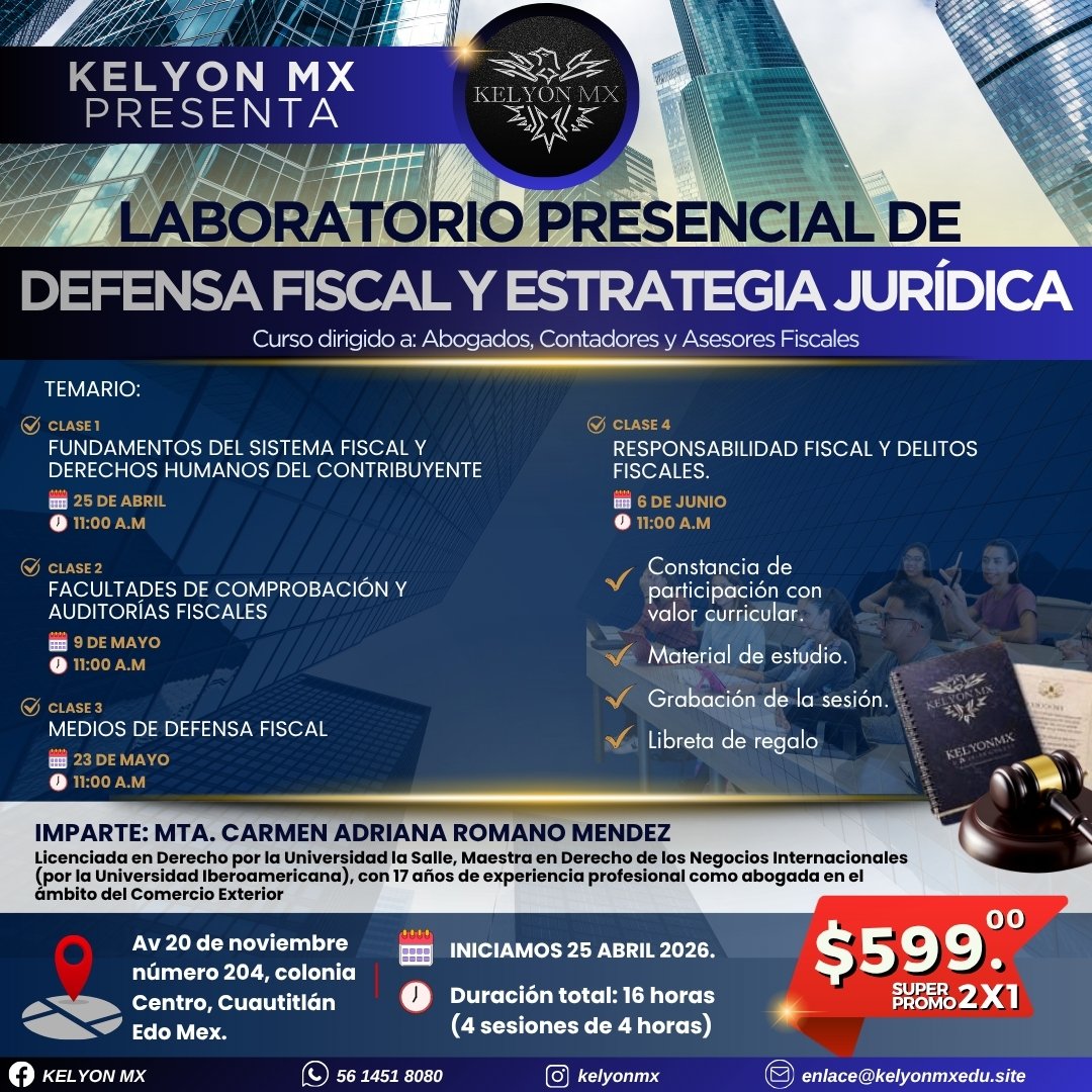 Laboratorio Presencial de Defensa Fiscal y Estrategia Jurídica