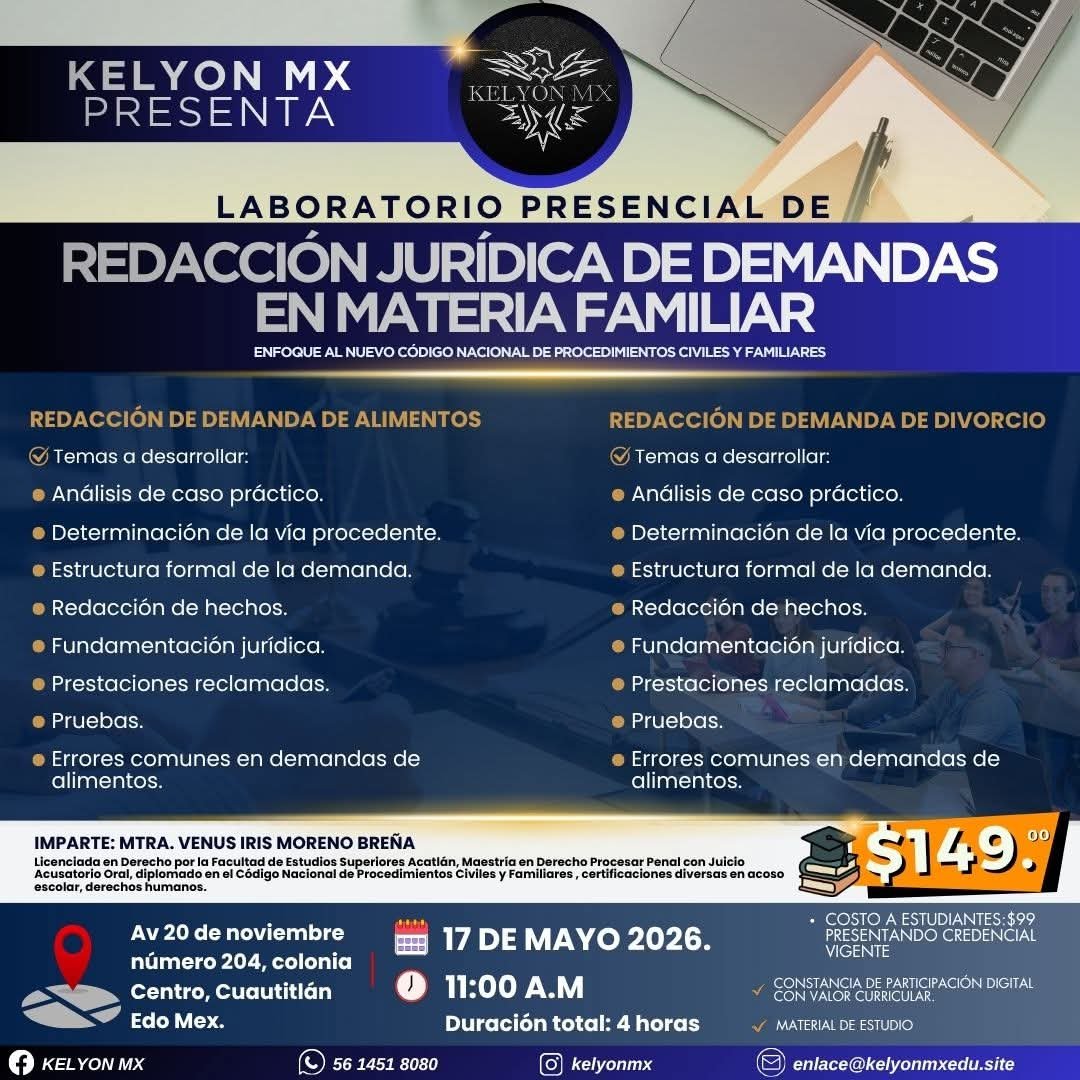 Redacción Jurídica de Demandas en Materia Familiar