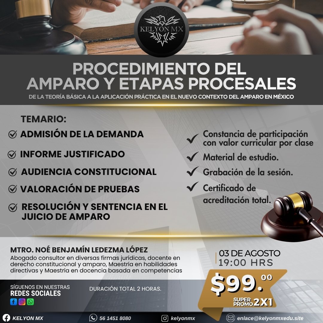 PROCEDIMIENTOS DEL AMPARO Y ETAPAS PROCESALES