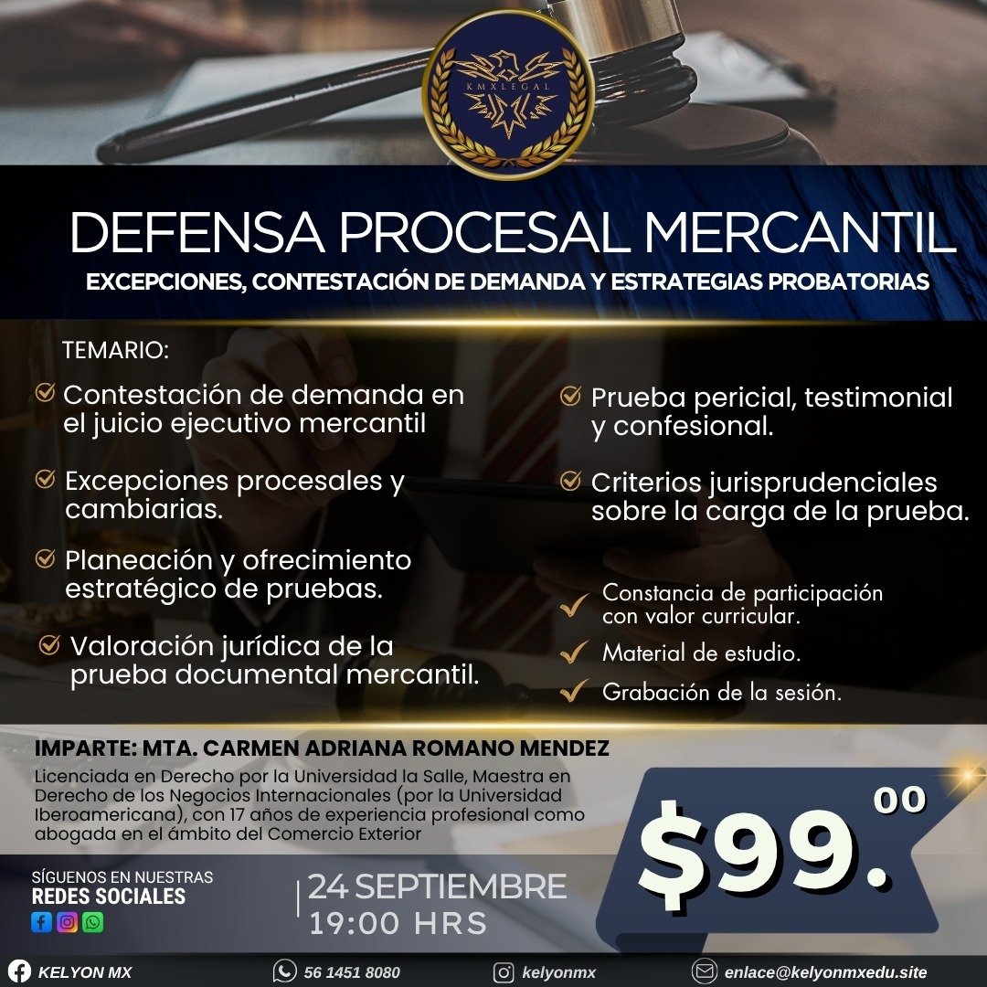 Clase: Contratos Mercantiles y Contención